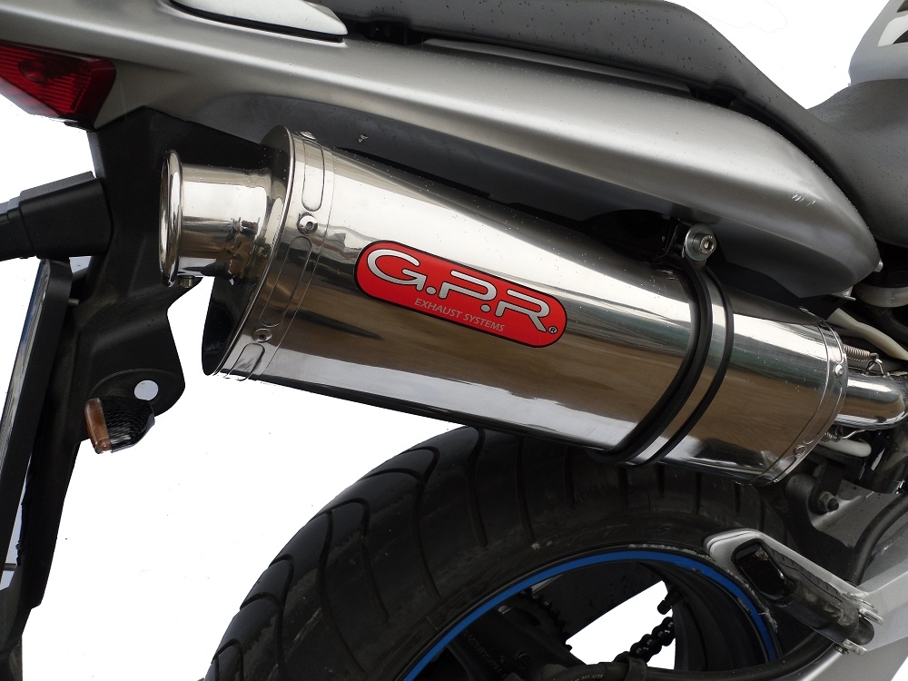 Pot echappement compatible avec Honda Hornet Cb 600 F 2003-2006, Trioval, Échappement légal, homologué,silencieux avec catalyseur, db killer amovible et tuyau de liaison spécifique 