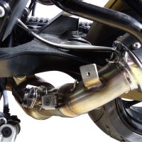 Pot echappement compatible avec Husqvarna Nuda 900 - Nuda 900 R 2012-2013, Albus Ceramic, Échappement légal, homologué,silencieux avec db killer amovible et tuyau de liaison spécifique 
