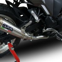 Pot echappement compatible avec Kawasaki Versys-X 300 2022-2023, Powercone Evo, Échappement légal, homologué,silencieux avec catalyseur, db killer amovible et tuyau de liaison spécifique 