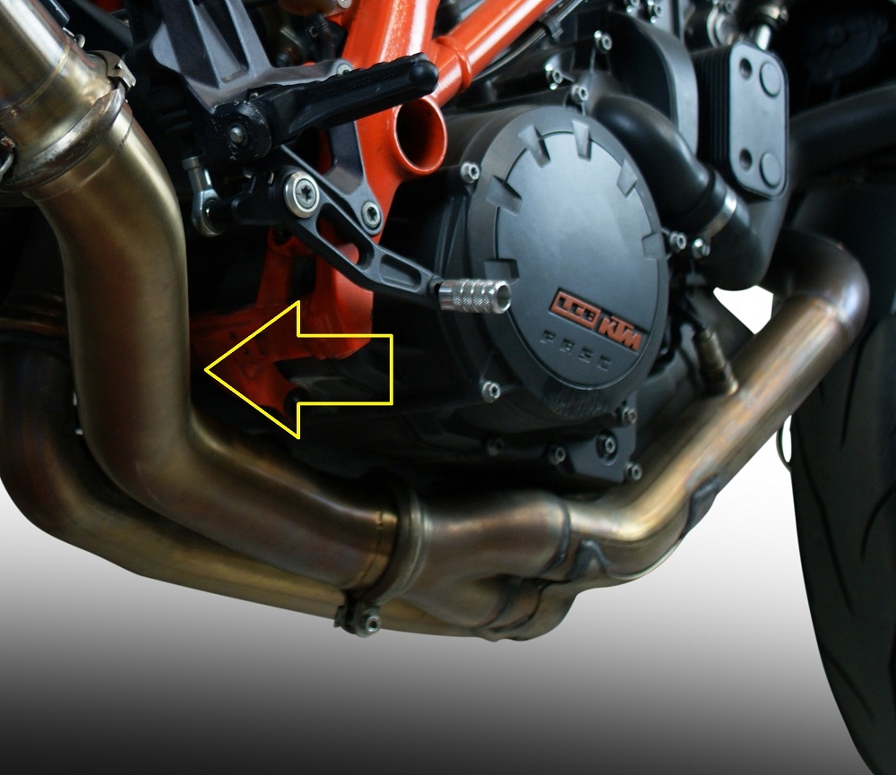 Pot echappement compatible avec Ktm Super Duke 1290 GT 2016-2021, Decatalizzatore, Suppresseur de cataliseu, décatalyseurr, article sans homologation 