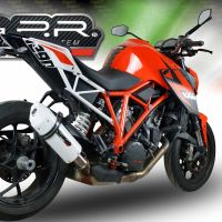 Pot echappement compatible avec Ktm Super Duke 1290 R 2014-2016, Albus Ceramic, Échappement légal, homologué,silencieux avec db killer amovible et tuyau de liaison spécifique 