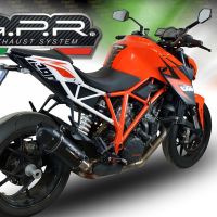 Pot echappement compatible avec Ktm Super Duke 1290 GT 2016-2021, Furore Evo4 Nero, Échappement légal, homologué,silencieux avec db killer amovible et tuyau de liaison spécifique 