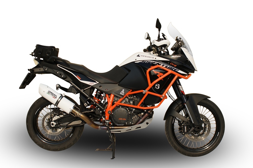 Pot echappement compatible avec Ktm LC 8 Super Adventure 1290 - S - R - T 2017-2020, Albus Evo4, Échappement légal, homologué,silencieux avec db killer amovible et tuyau de liaison spécifique 
