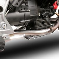 Pot echappement compatible avec Moto Guzzi V85 TT 2019-2020, Decatalizzatore, Suppresseur de cataliseu, décatalyseurr, article sans homologation 