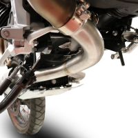 Pot echappement compatible avec Moto Guzzi V85 TT 2019-2020, Decatalizzatore, Suppresseur de cataliseu, décatalyseurr, article sans homologation 