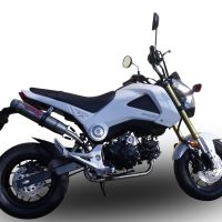 Pot echappement compatible avec Honda Msx - Grom 125 2018-2020, Deeptone Inox, Pot echappement racing, ligne complet, fourni avec collecteur spécifique, article sans homologation 
