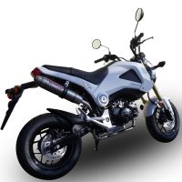 Pot echappement compatible avec Honda Msx - Grom 125 2018-2020, Deeptone Inox, Pot echappement racing, ligne complet, fourni avec collecteur spécifique, article sans homologation 