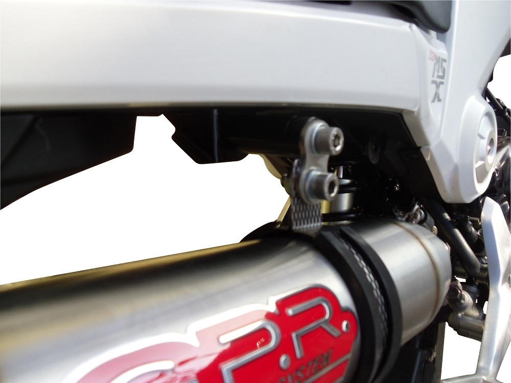 Pot echappement compatible avec Honda Msx - Grom 125 2018-2020, Deeptone Inox, Pot echappement racing, ligne complet, fourni avec collecteur spécifique, article sans homologation 