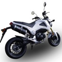 Pot echappement compatible avec Honda Msx - Grom 125 2018-2020, Furore Nero, Pot echappement racing, ligne complet, fourni avec collecteur spécifique, article sans homologation 