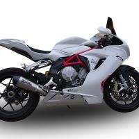 GPR pot echappement compatible avec  Mv Agusta F3 675 2012-2016, New Grand Prix Evo Titanium, Échappement légal, homologué,silencieux avec db killer amovible et tuyau de liaison spécifique 