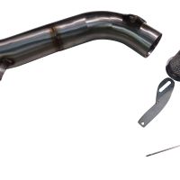 Pot echappement compatible avec Mv Agusta F3 675 2012-2016, M3 Poppy , Pot Échappement slip-on homologué, légal, avec db killer amovible, tuyau de liaison et catalyseur 