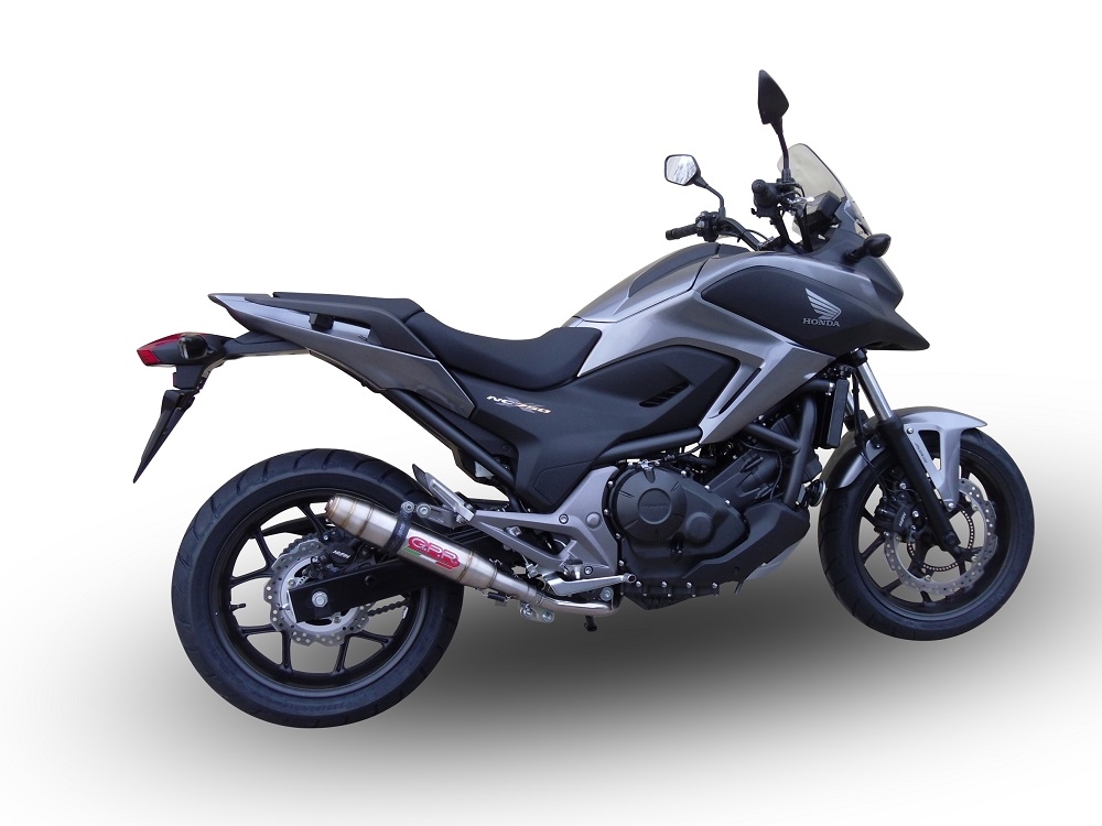 Pot echappement compatible avec Honda Nc 750 X - S Dct 2021-2023, Deeptone Inox, Échappement légal, homologué,silencieux avec db killer amovible et tuyau de liaison spécifique 