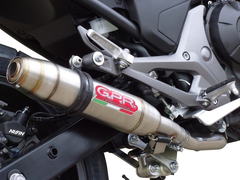 Pot echappement compatible avec Honda Nc 750 X - S Dct 2021-2023, Deeptone Inox, Échappement légal, homologué,silencieux avec db killer amovible et tuyau de liaison spécifique 