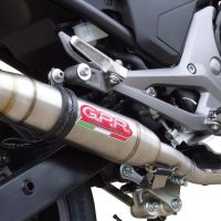 Pot echappement compatible avec Honda Nc 750 X - S Dct 2021-2023, Deeptone Inox, Échappement légal, homologué,silencieux avec db killer amovible et tuyau de liaison spécifique 
