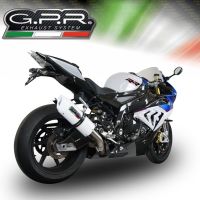 Pot echappement compatible avec Bmw S 1000 RR -M 2015-2016, Albus Ceramic, Échappement légal, homologué,silencieux avec db killer amovible et tuyau de liaison spécifique 