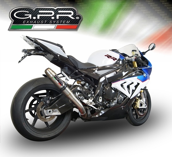 Pot echappement compatible avec Bmw S 1000 RR -M 2015-2016, Deeptone Inox, Échappement légal, homologué,silencieux avec db killer amovible et tuyau de liaison spécifique 