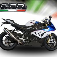 Pot echappement compatible avec Bmw S 1000 RR -M 2015-2016, Gpe Ann. titanium, Échappement légal, homologué,silencieux avec db killer amovible et tuyau de liaison spécifique 