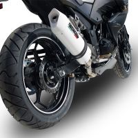 Pot echappement compatible avec Kawasaki Z 300 2014-2017, Albus Ceramic, Échappement légal, homologué,silencieux avec db killer amovible et tuyau de liaison spécifique 