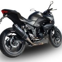 Pot echappement compatible avec Kawasaki Z 300 2014-2017, Furore Nero, Échappement légal, homologué,silencieux avec db killer amovible et tuyau de liaison spécifique 