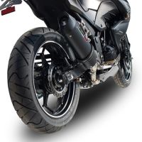 Pot echappement compatible avec Kawasaki Z 300 2014-2017, Furore Nero, Échappement légal, homologué,silencieux avec db killer amovible et tuyau de liaison spécifique 