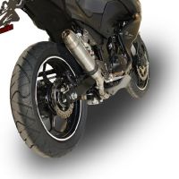 Pot echappement compatible avec Kawasaki Z 300 2014-2017, Deeptone Inox, Pot échappement racing, avec les tuyaux de liaison, article sans homologation 