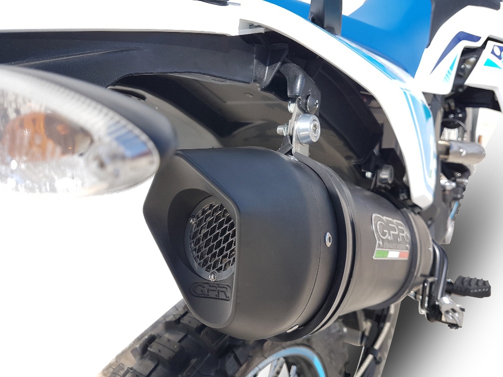 Pot echappement compatible avec UM Motorcycles Dsr SM - EX 125 2021-2023, Furore Evo4 Poppy, Pot Échappement slip-on homologué, légal, avec db killer amovible, tuyau de liaison et catalyseur 
