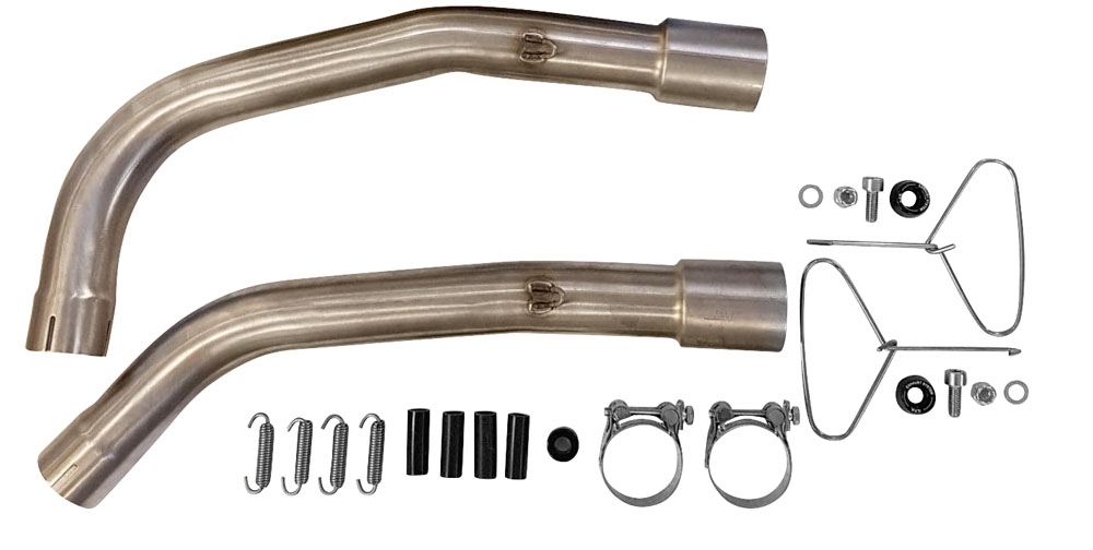 Pot echappement compatible avec Honda Vtr 1000 Sp-1 RC51 2000-2001, M3 Titanium Natural, Paire de pot d'échappement homologuées, livrées avec db killer amovible et raccords spécifiques 