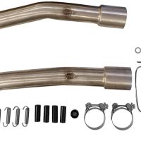Pot echappement compatible avec Honda Vtr 1000 Sp-1 RC51 2000-2001, M3 Titanium Natural, Paire de pot d'échappement homologuées, livrées avec db killer amovible et raccords spécifiques 