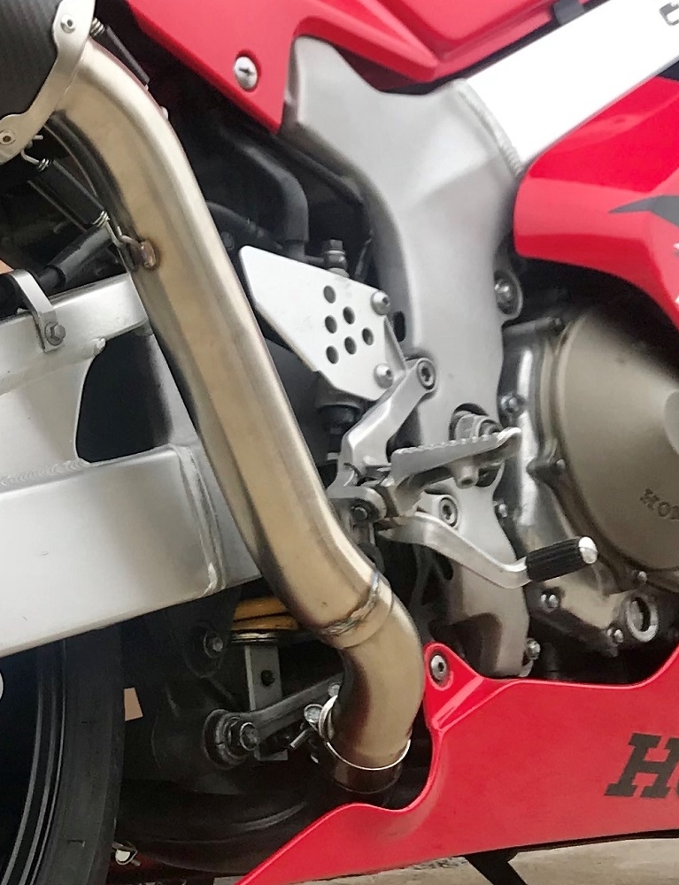 Pot echappement compatible avec Honda Vtr 1000 Sp-1 RC51 2000-2001, M3 Poppy , Paire de pot d'échappement homologuées, livrées avec db killer amovible et raccords spécifiques 
