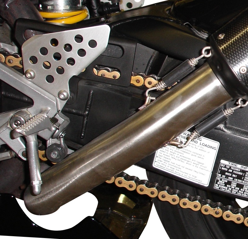 Pot echappement compatible avec Honda Vtr 1000 Sp-2 RC51 2002-2006, M3 Inox , Paire de pot d'échappement homologuées, livrées avec db killer amovible et raccords spécifiques 