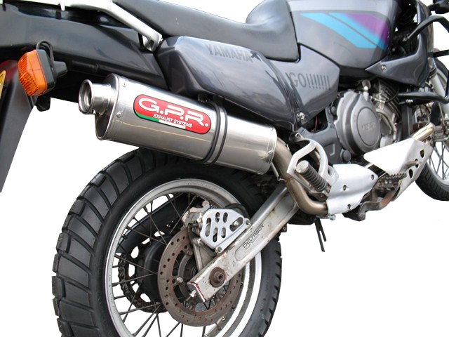 Pot echappement compatible avec Yamaha Xtz 750 Supertenere 1989-1997, Trioval, Échappement légal, homologué,silencieux avec db killer amovible et tuyau de liaison spécifique 