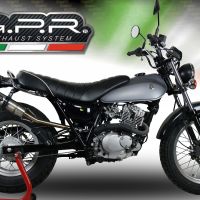 Pot echappement compatible avec Suzuki Rv 200 Van Van 2016-2017, Deeptone Inox, Échappement légal, homologué,silencieux avec db killer amovible et tuyau de liaison spécifique 