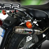 Pot echappement compatible avec Suzuki Rv 200 Van Van 2016-2017, Deeptone Inox, Échappement légal, homologué,silencieux avec db killer amovible et tuyau de liaison spécifique 