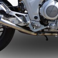 Pot echappement compatible avec Yamaha Tdm 850 1991-2001, Furore Nero, Paire de pot d'échappement homologuées, livrées avec db killer amovible et raccords spécifiques 