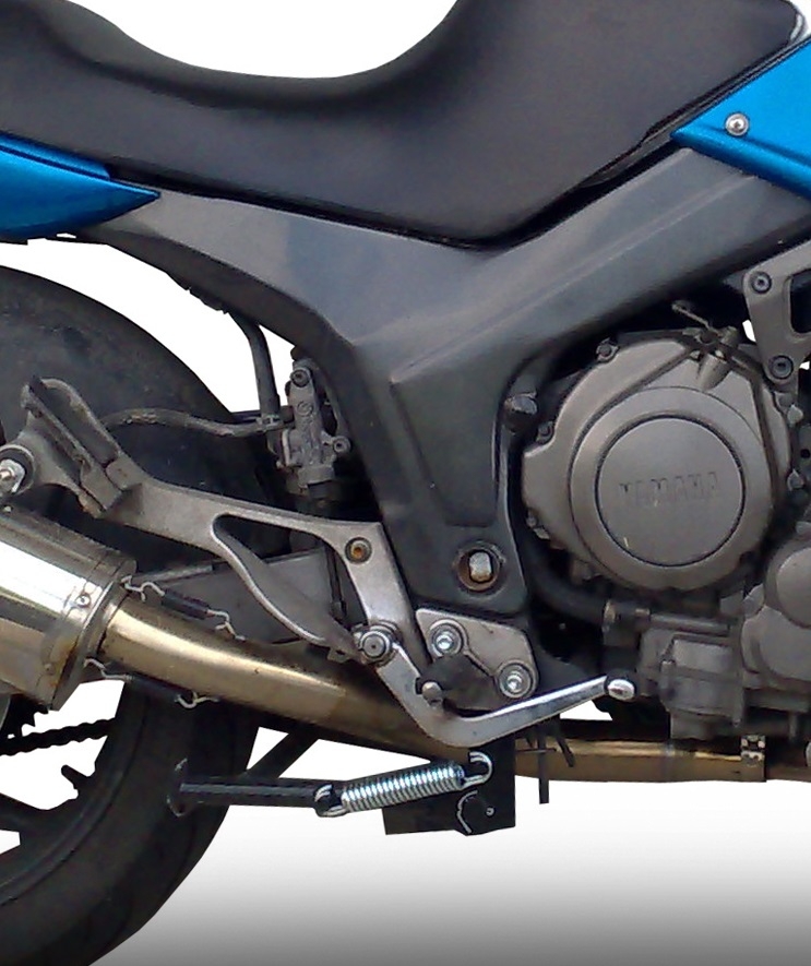 Pot echappement compatible avec Yamaha Tdm 850 1991-2001, Trioval, Échappement légal, homologué,silencieux avec db killer amovible et tuyau de liaison spécifique 