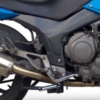 Pot echappement compatible avec Yamaha Tdm 850 1991-2001, Trioval, Échappement légal, homologué,silencieux avec db killer amovible et tuyau de liaison spécifique 