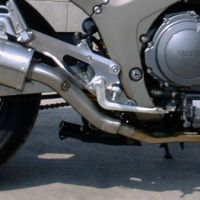 Pot echappement compatible avec Yamaha Tdm 900 2002-2014, Trioval, Paire de pot d'échappement homologuées, livrées avec db killer amovible et raccords spécifiques 