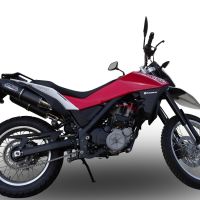 Pot echappement compatible avec Husqvarna TERRA - STRADA TR 650 2013-2015, Furore Poppy, Paire de pot d'échappement homologuées, livrées avec db killer amovible et raccords spécifiques 