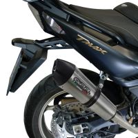 GPR pot echappement compatible avec  Yamaha T-Max 530 2012-2016, New Grand Prix Evo Titanium, Homologué et légal, système d'échappement complet avec catalyseur et db killer amovible 