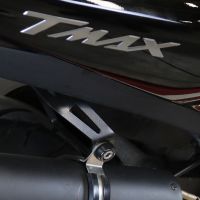 Pot echappement compatible avec Yamaha T-Max 560 2022-2024, Furore Evo4 Nero, Homologué et légal, système d'échappement complet avec catalyseur et db killer amovible 