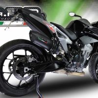 Pot echappement compatible avec Ktm Duke 790 2021-2024, Furore Nero, Pot échappement racing, avec les tuyaux de liaison, article sans homologation 