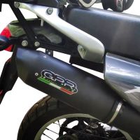 Pot echappement compatible avec Honda Transalp Xl 600 V 1996-1999, Furore Nero, Échappement légal, homologué,silencieux avec db killer amovible et tuyau de liaison spécifique 
