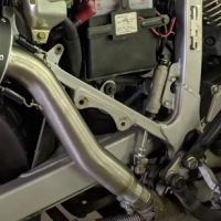 Pot echappement compatible avec Honda Transalp Xl 600 V 1996-1999, Satinox , Échappement légal, homologué,silencieux avec db killer amovible et tuyau de liaison spécifique 