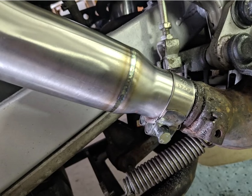 Pot echappement compatible avec Honda Transalp Xl 600 V 1996-1999, Satinox , Échappement légal, homologué,silencieux avec db killer amovible et tuyau de liaison spécifique 