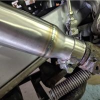 Pot echappement compatible avec Honda Transalp Xl 600 V 1996-1999, Satinox , Échappement légal, homologué,silencieux avec db killer amovible et tuyau de liaison spécifique 