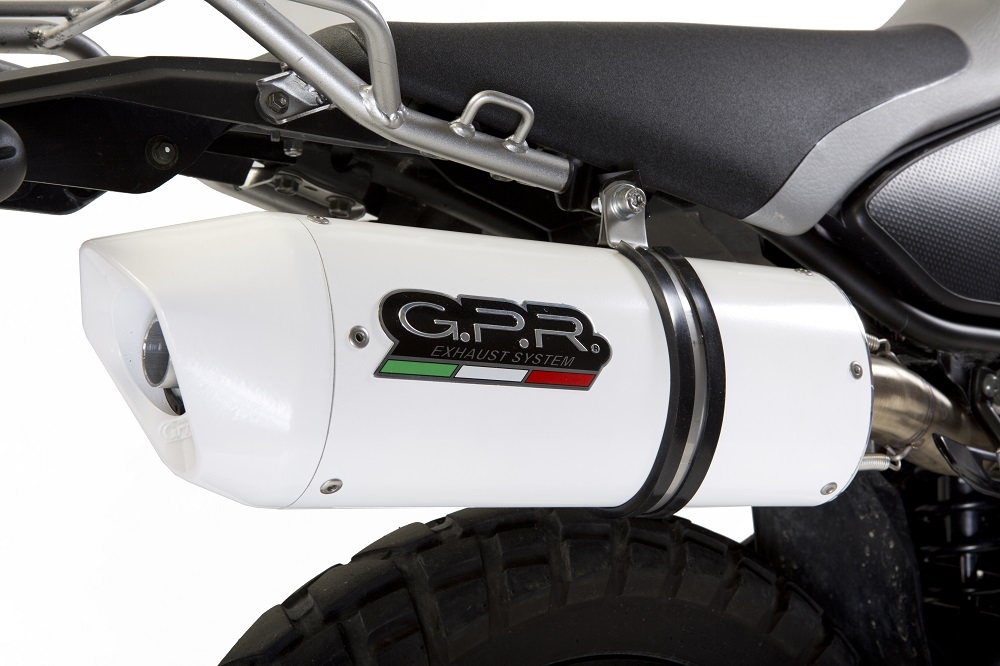 Pot echappement compatible avec Yamaha Tricker 250 2005-2008, Albus Ceramic, Échappement légal, homologué,silencieux avec db killer amovible et tuyau de liaison spécifique 