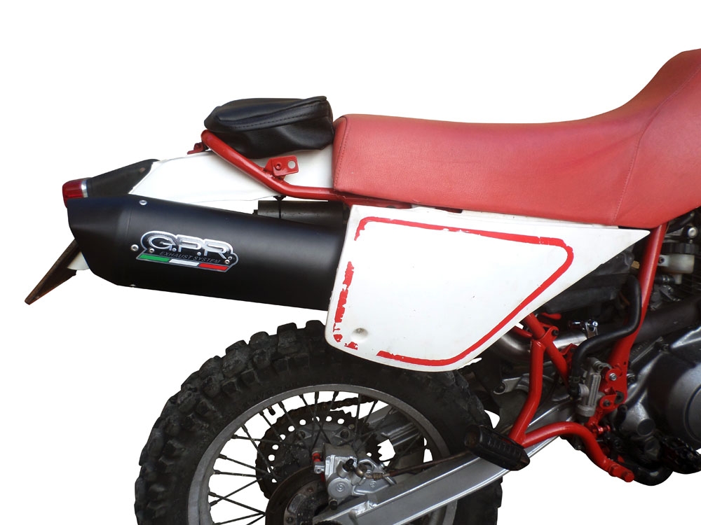 Pot echappement compatible avec Yamaha Tt 600 1983-1997, Furore Nero, Échappement légal, homologué,silencieux avec db killer amovible et tuyau de liaison spécifique 