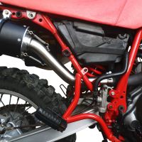 Pot echappement compatible avec Yamaha Tt 600 1983-1997, Trioval, Échappement légal, homologué,silencieux avec db killer amovible et tuyau de liaison spécifique 
