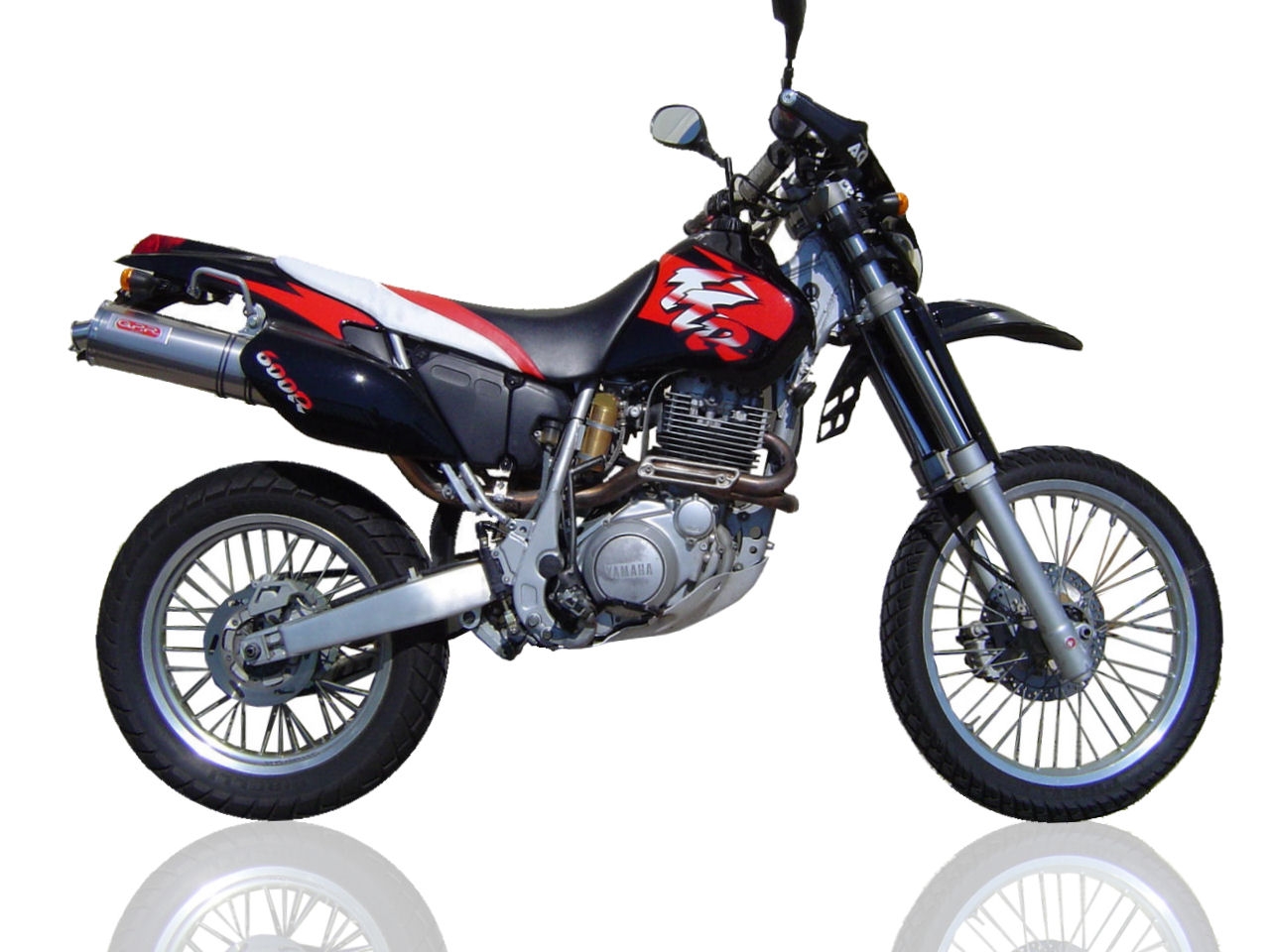 Pot echappement compatible avec Yamaha Tt 600 R - Tt 600 E 1998-2004, Trioval, Échappement légal, homologué,silencieux avec db killer amovible et tuyau de liaison spécifique 