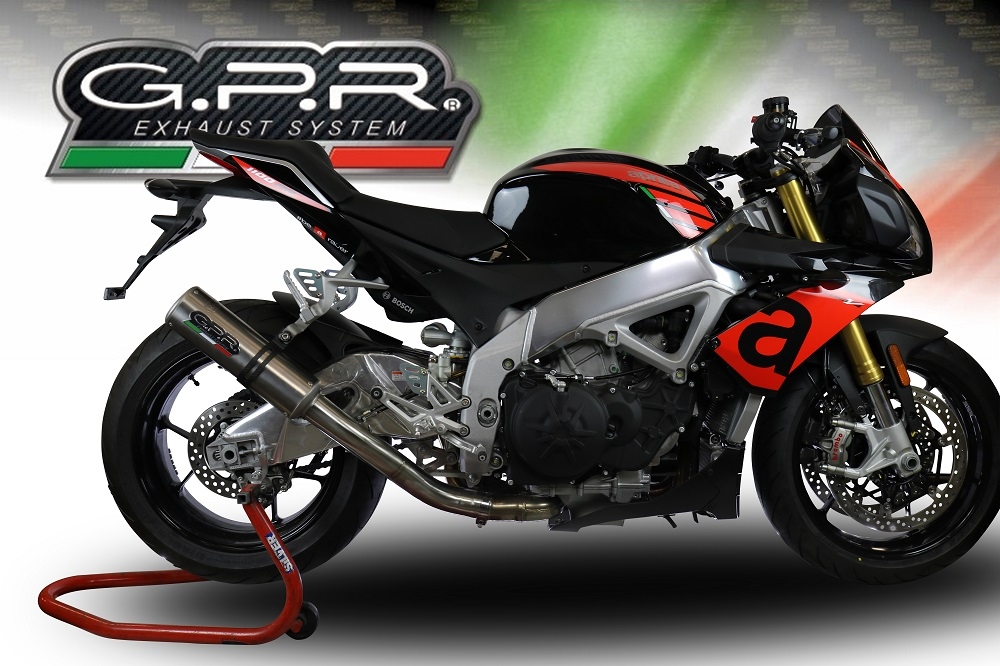 Pot echappement compatible avec Aprilia Tuono 1100 V4 Rr 2017-2020, M3 Titanium Natural, Échappement légal, homologué,silencieux avec catalyseur, db killer amovible et tuyau de liaison spécifique 